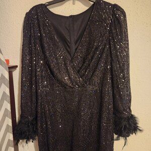 Black Sequin Dress